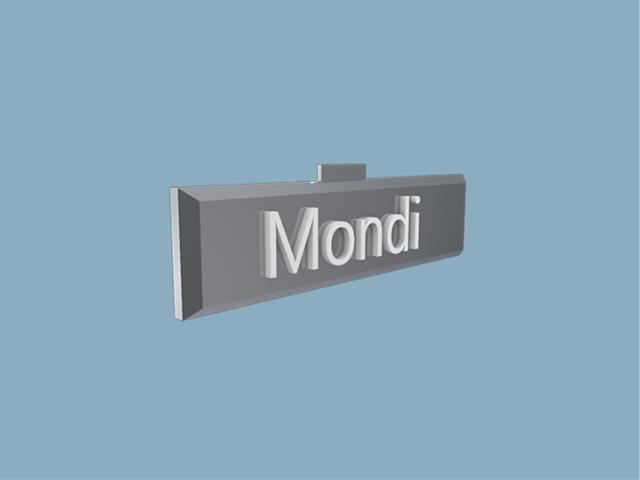 0090700009, MENTEŞE LOGO METAL MONDİ