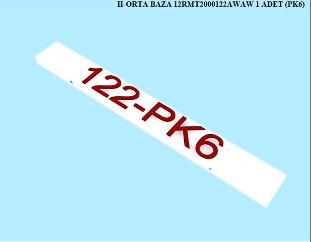 12RMT2000122AWAW, ORTA BAZA