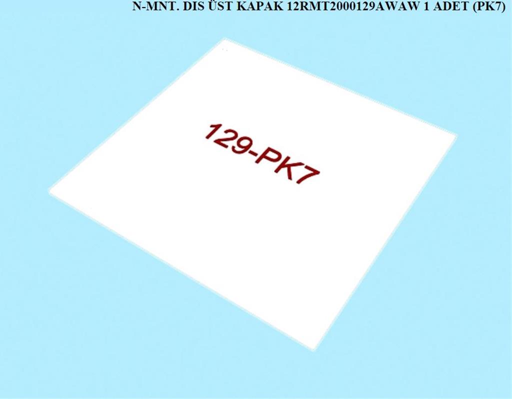 12RMT2000129AWAW, MNT. DIS ÜST KAPAK