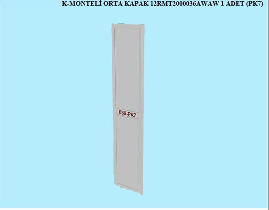 12RMT2000036AWAW, MONTELİ ORTA KAPAK