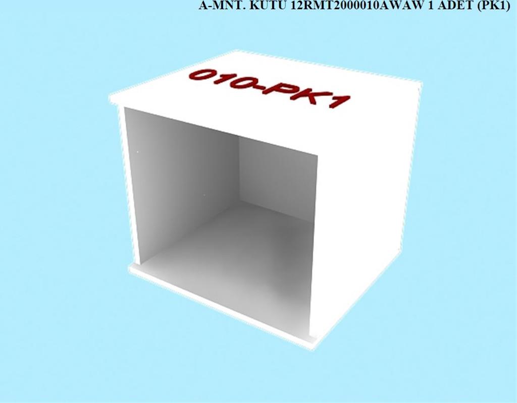 12RMT2000010AWAW, KOMODIN KOMODIN MONTELI KUTU / HG.BEYAZ