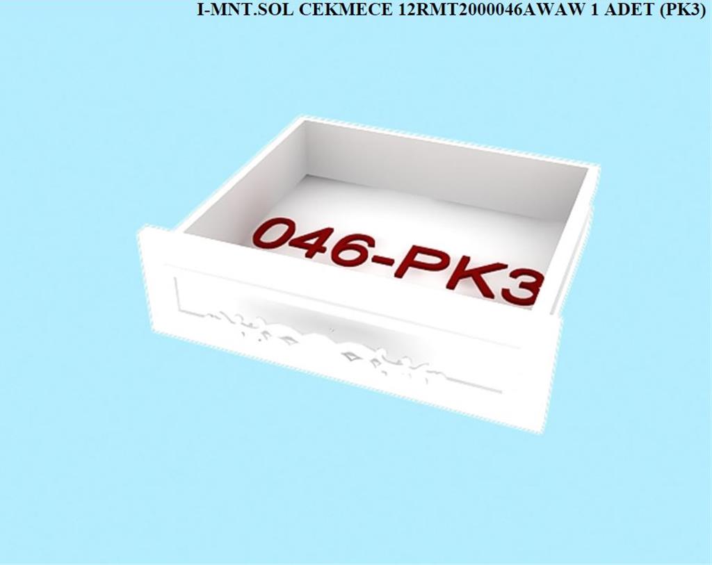 12RMT2000046AWAW, T.MASASI T.MS.MNT.SOL CEKMECE / HG.BEYAZ