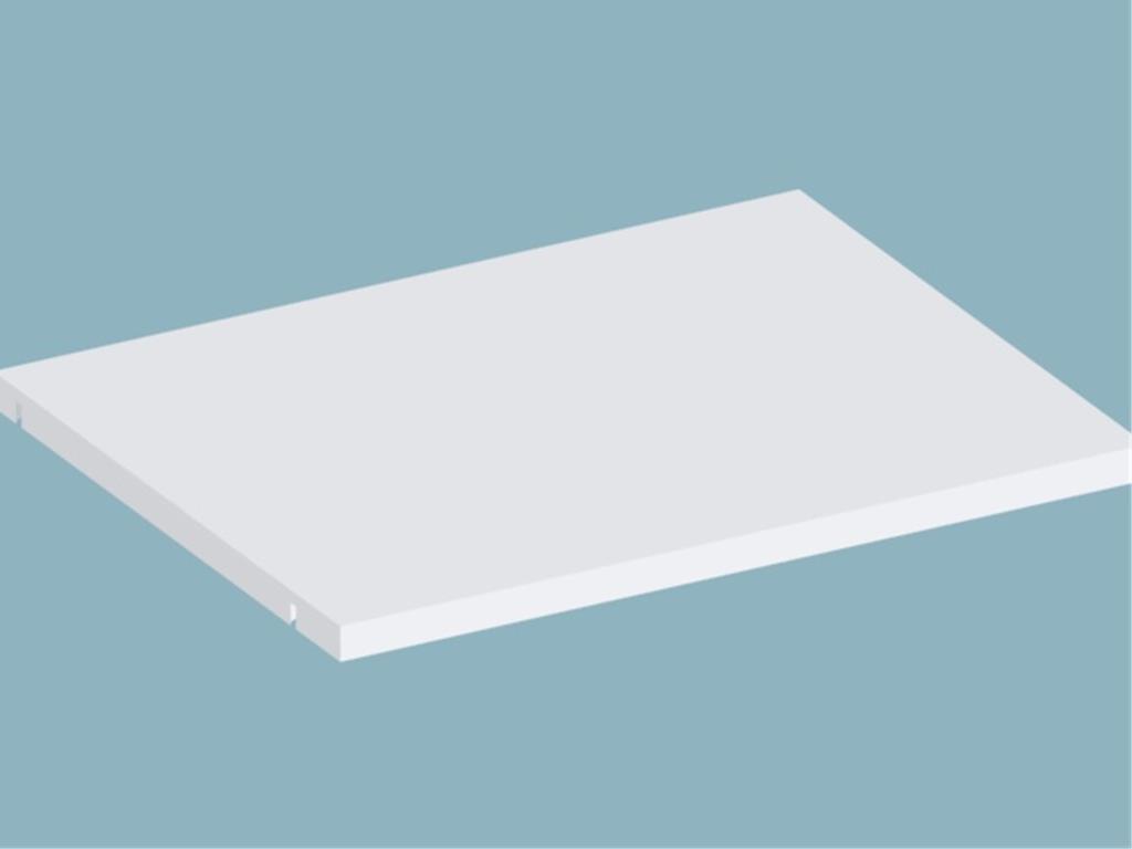 12CCL2700066QRQR, Vitrin Sağ Sabit Raf/Lena Gri