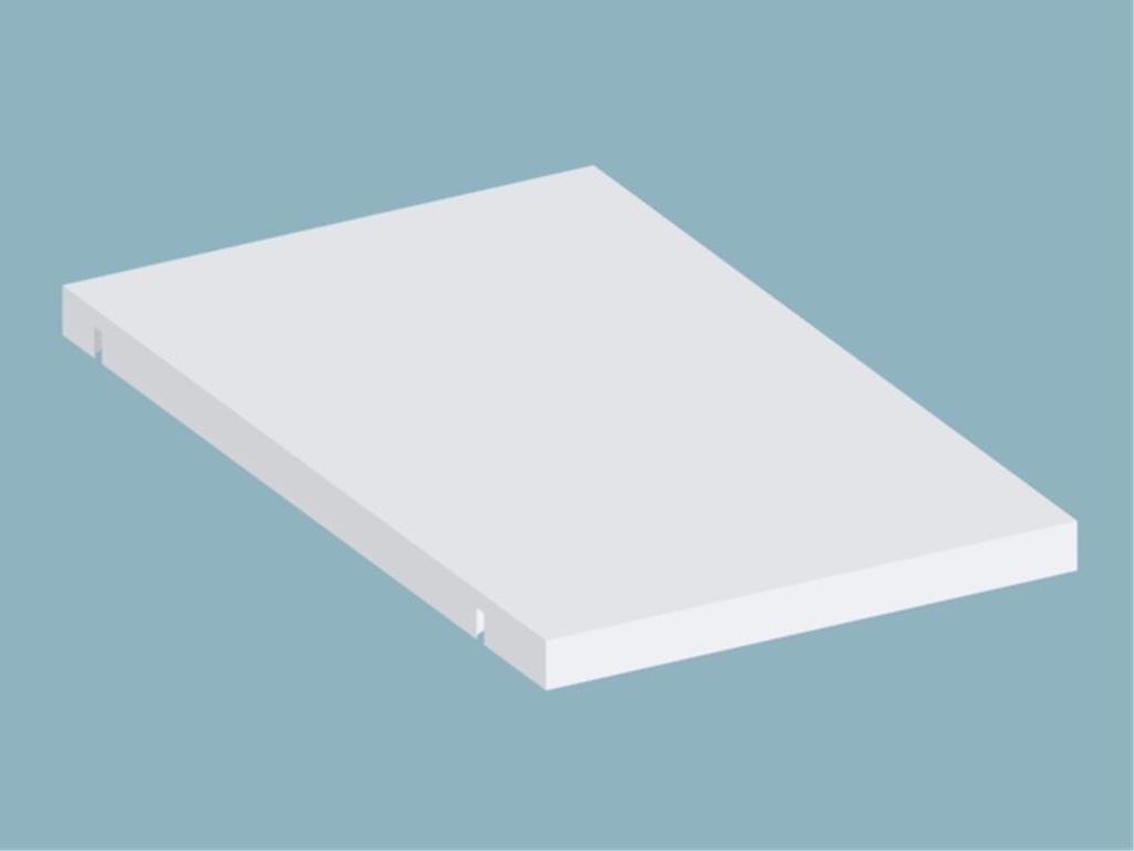 12CCL2700067QRQR, Vitrin Sağ Küçük Raf/Lena Gri