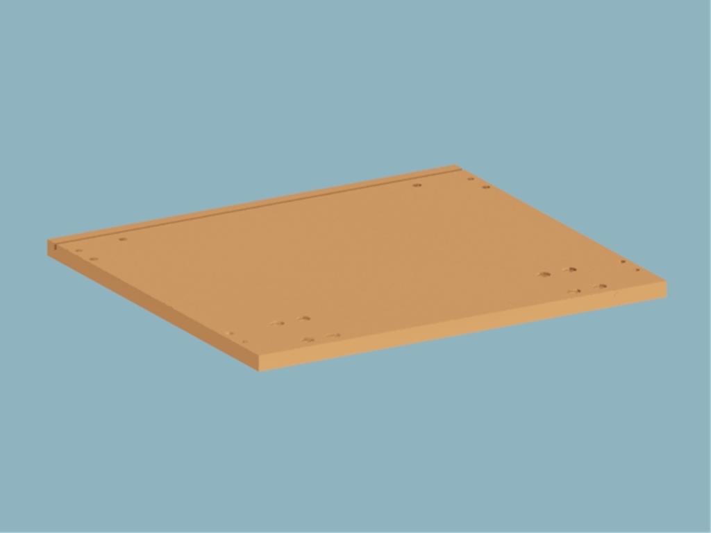 12BET2000300NONO, Kitaplık Alt Tabla/Metalik Taba