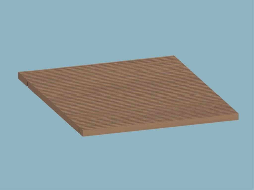 12STD2000039ZAZA, Srg.Grd. Delikli Küçük Raf/Çizgili Ceviz