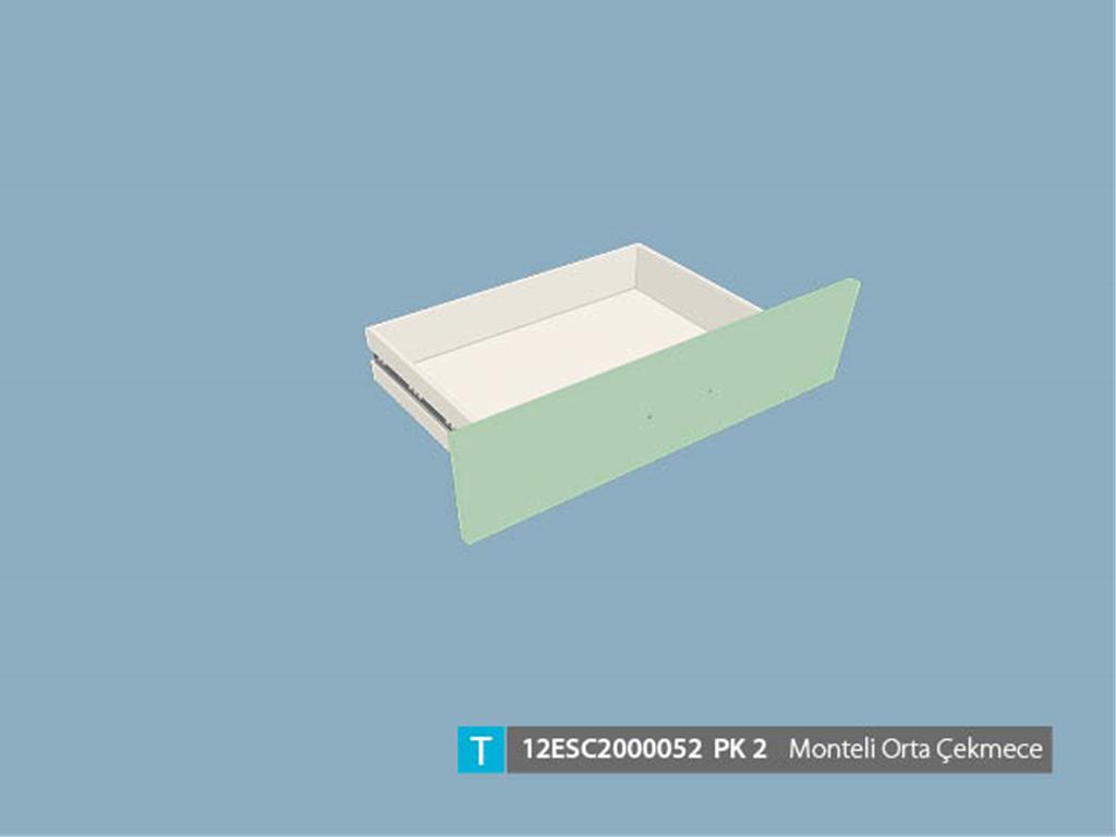 12ESC2000052EPEP, MONTELİ ORTA ÇEKMECE AÇIK BEJ