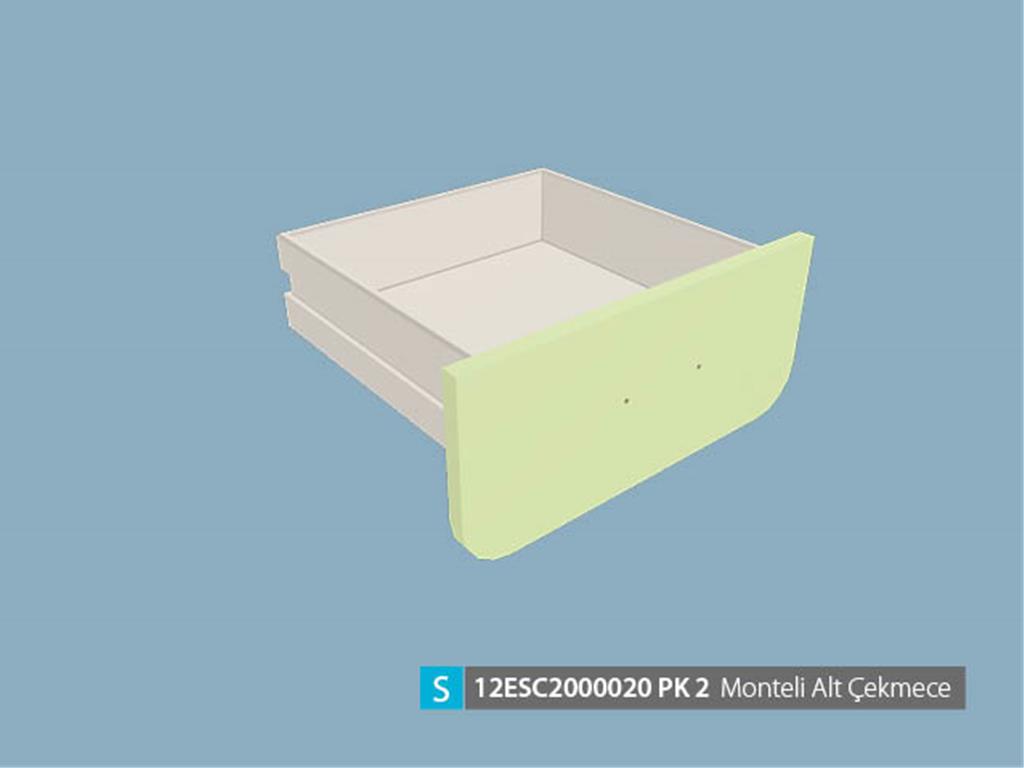12ESC2000020EPEP, MONTELİ ALT ÇEKMECE AÇIK BEJ