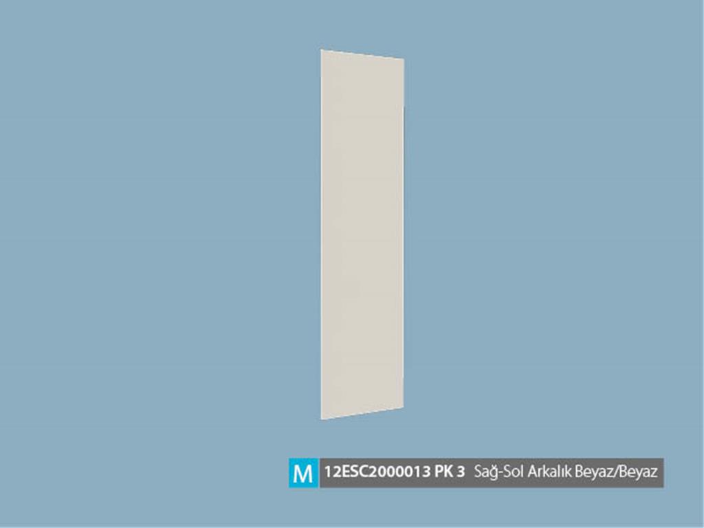 12ESC2000013WBWB, SAĞ-SOL ARKALIK BEYAZ/BEYAZ