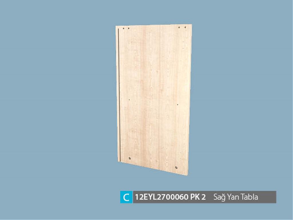 12EYL2700060IHIH, BÜFE SAG YAN TABLA IHLAMUR