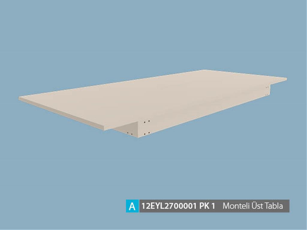 12EYL2700001IHEM, K.MASA MONTELİ UST TABLA IHLAMUR / LATTE