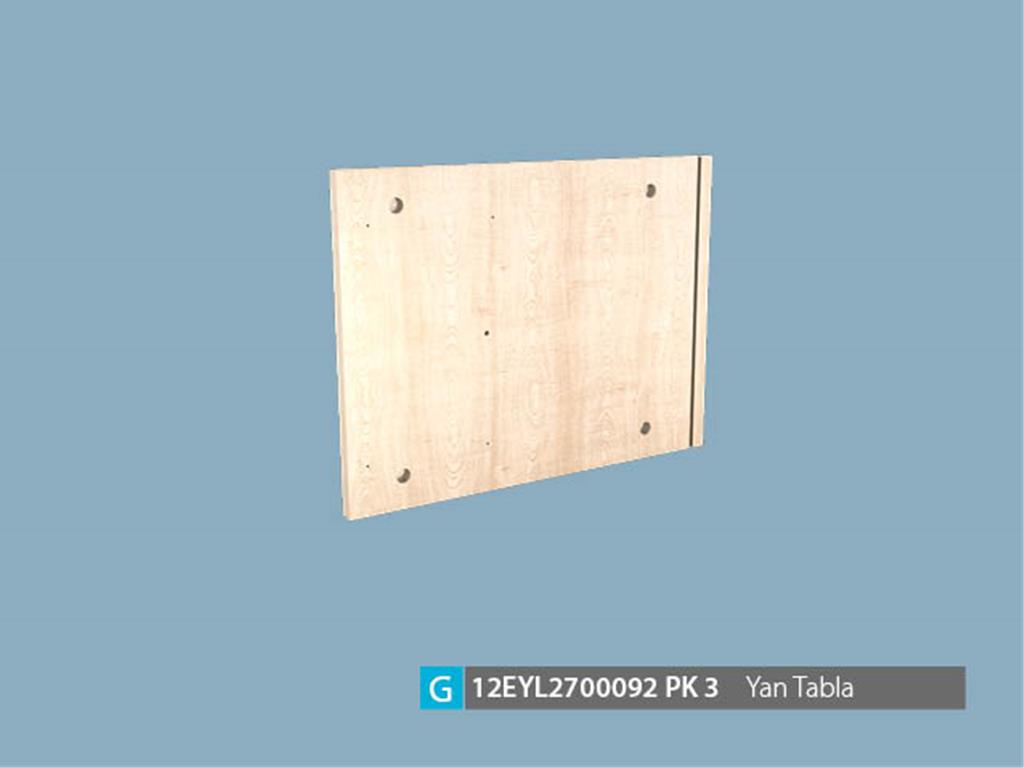 12EYL2700092IHIH, COM.VİTRİN YAN TABLA IHLAMUR