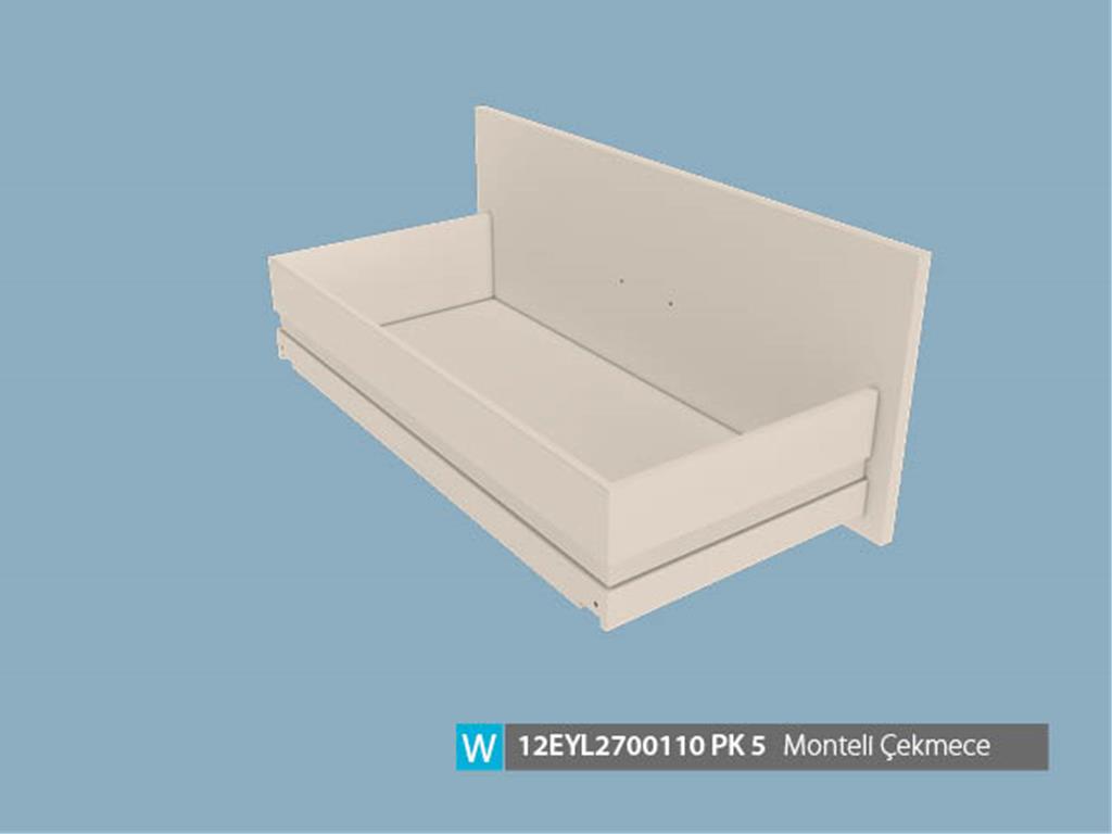 12EYL2700110EMEM, COM.VİTRİN MONTELİ CEKMECE / LATTE